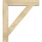 Ekena Millwork Traditional Block Rough Sawn Bracket w/ Offset Brace, Douglas Fir, 6"W x 28"D x 32"H BKT0604X28X32TRA05RDF - alternate 2